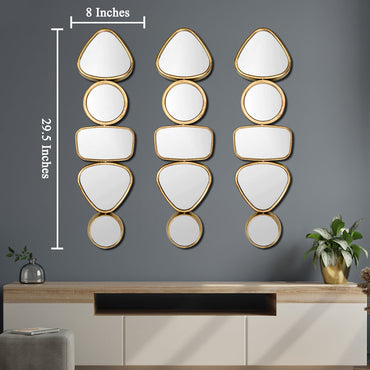 The Splendidly Radiant Decorative Wall Mirror - Set of 3
