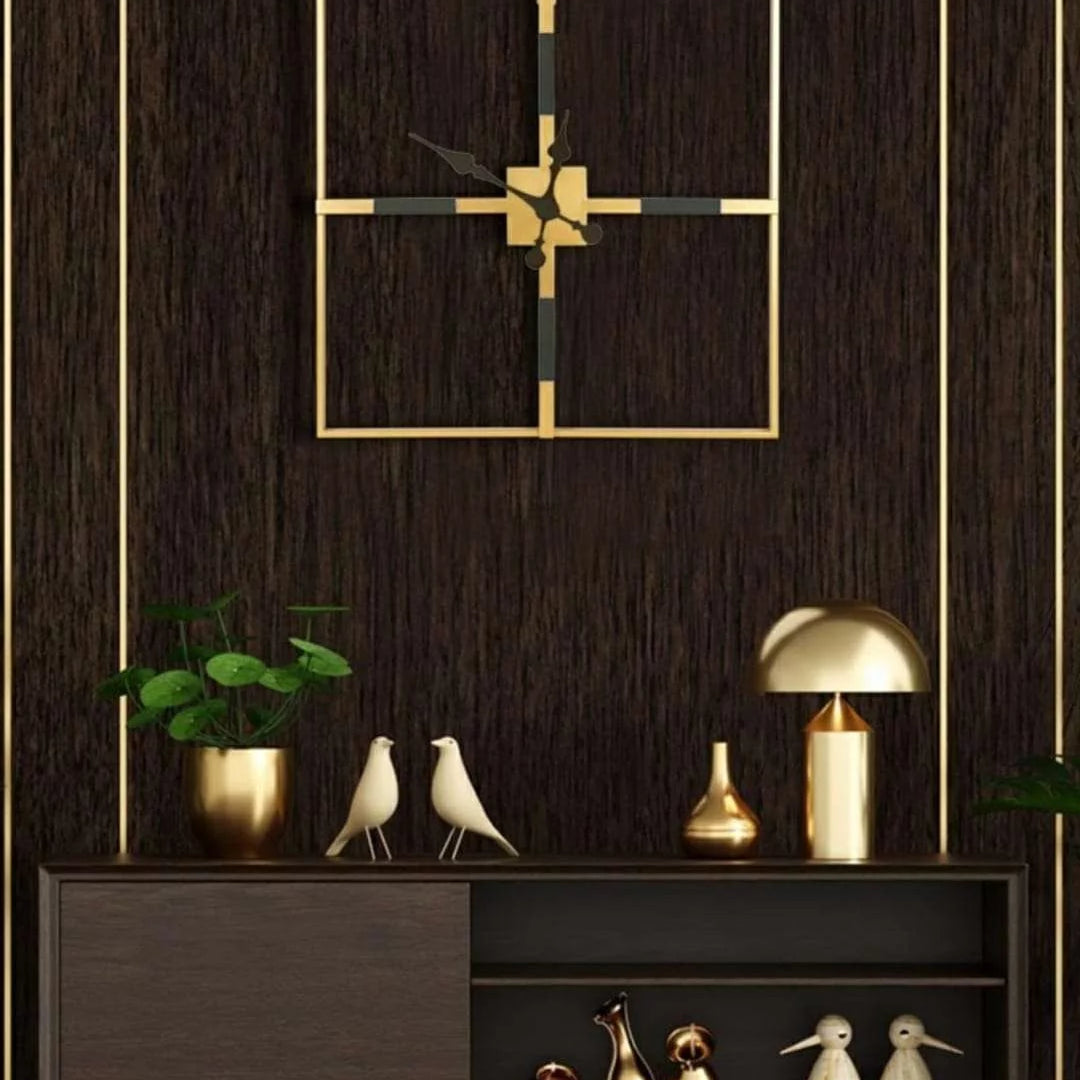 Square Metal Wall Clock