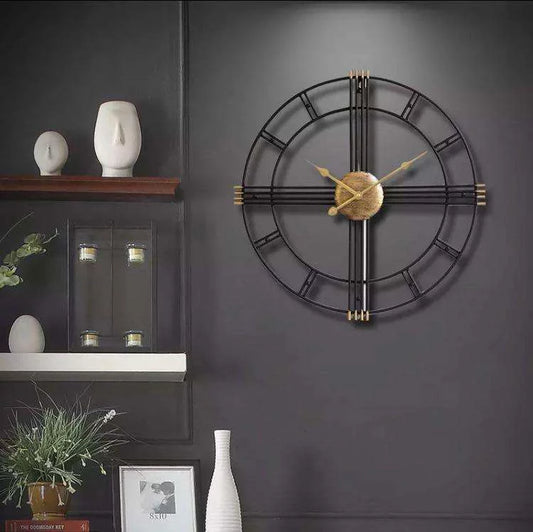 Round Metal Wall Clock