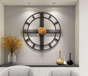 Round Metal Wall Clock