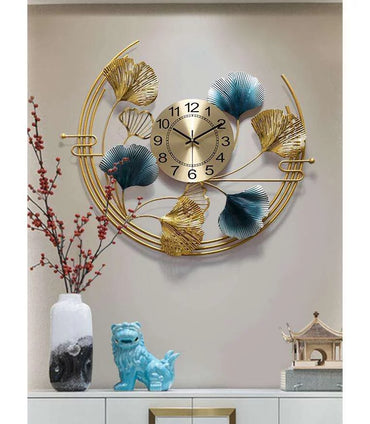 Half Moon Metal Wall Clock