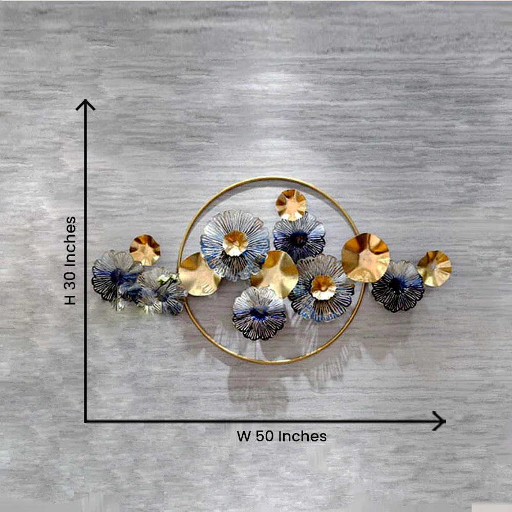 Gold & Pearl Metal Wall Art