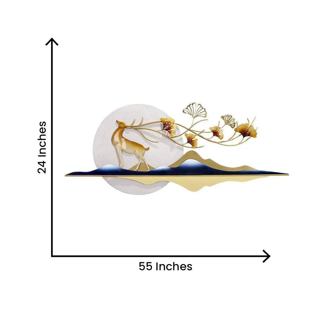 Designer Deer Metal Wall Decor