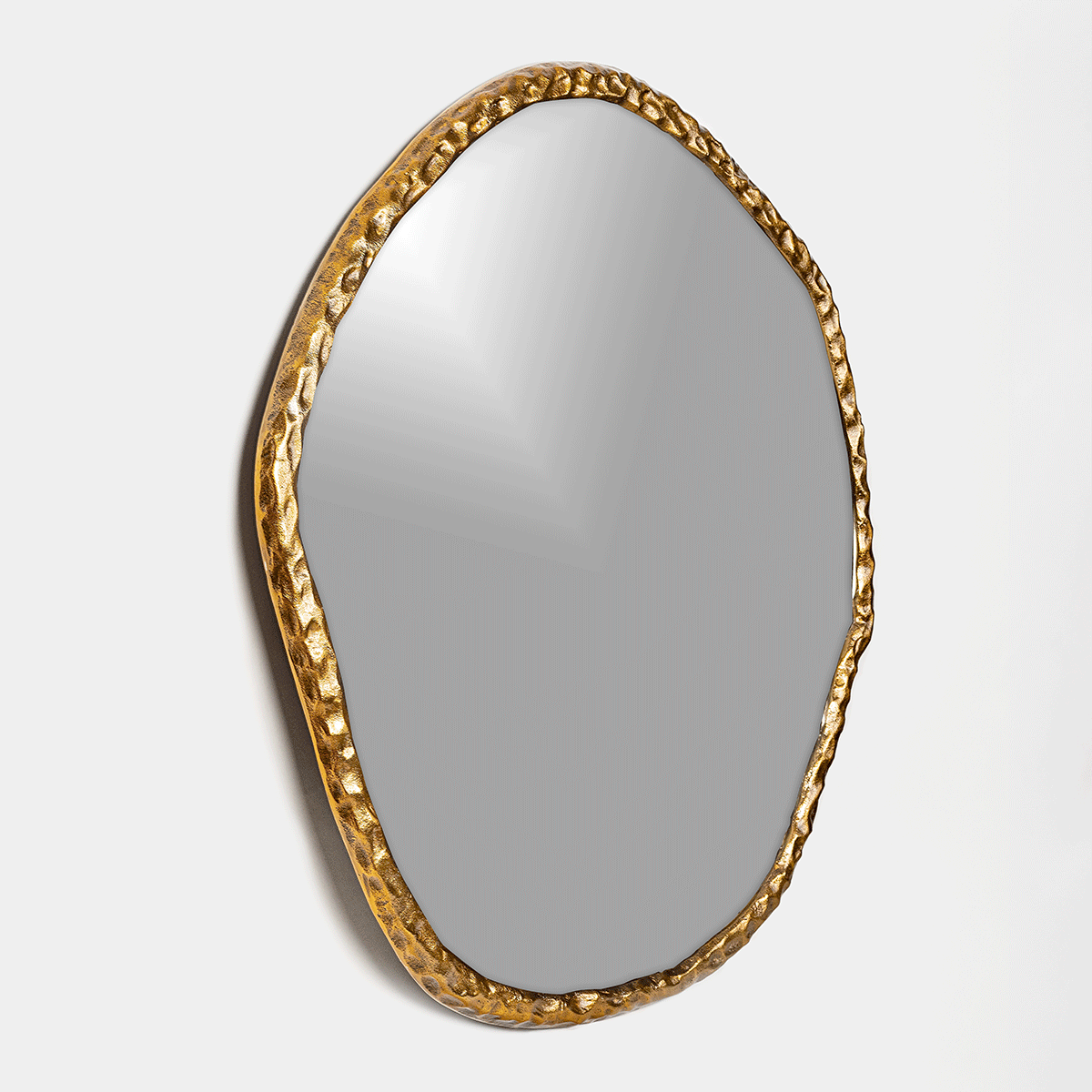 Dutch Antique Brass Finish Decorative Mirror