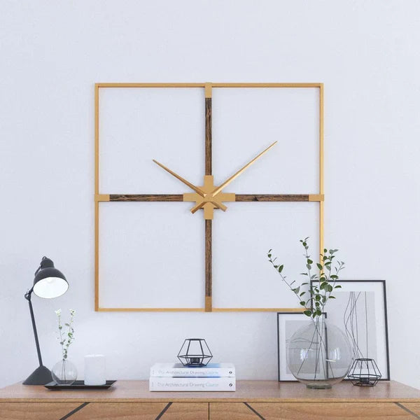 Rustic Gold Designer Wall Clock