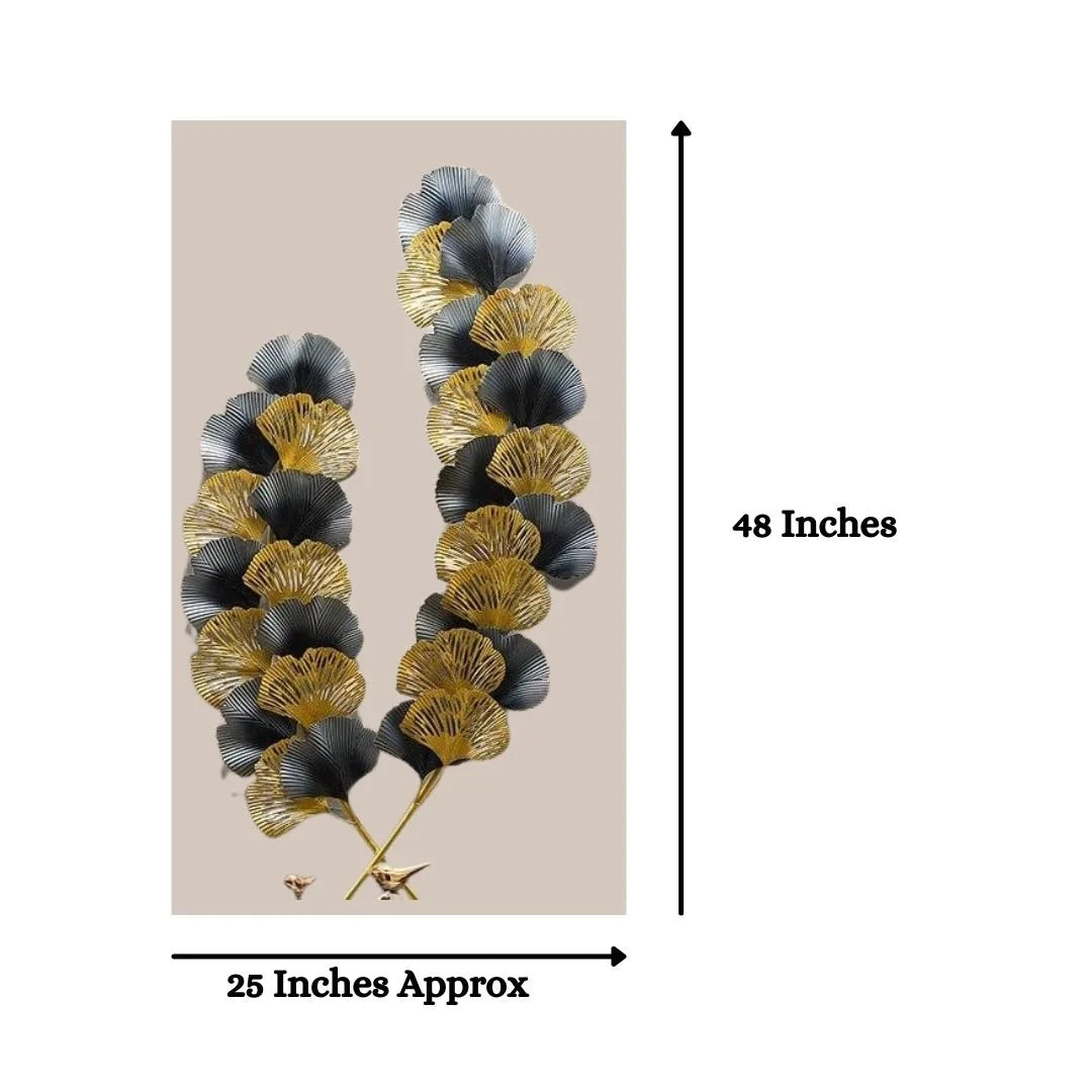 Galloy Special Spreading Leaves Wall Art (25 x 48 Inches)