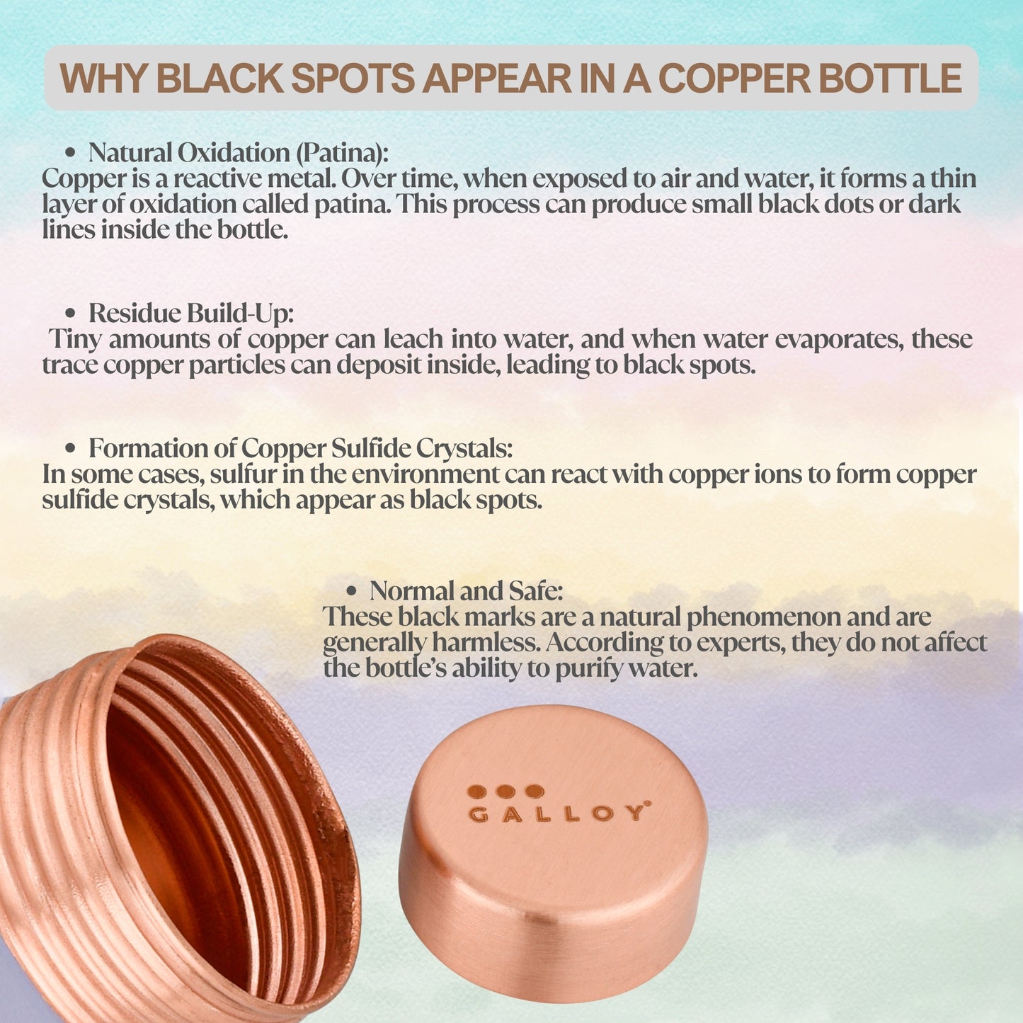 Galloy Copper Bottle – Coral Pink