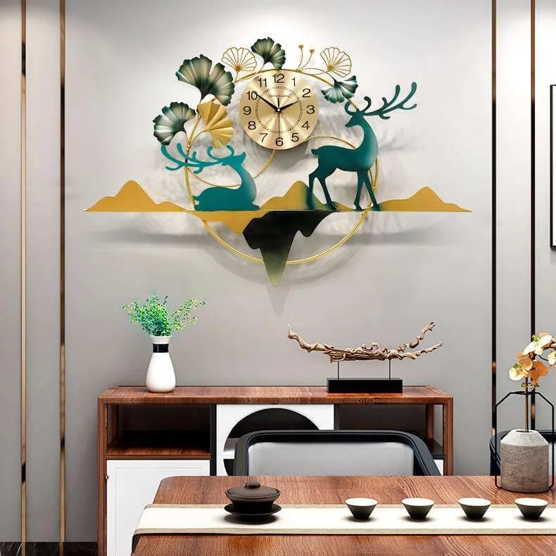 Orchid Metal Wall Clock
