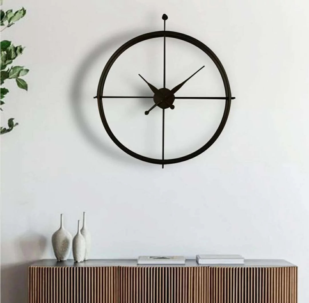 Central Metal Wall Clock