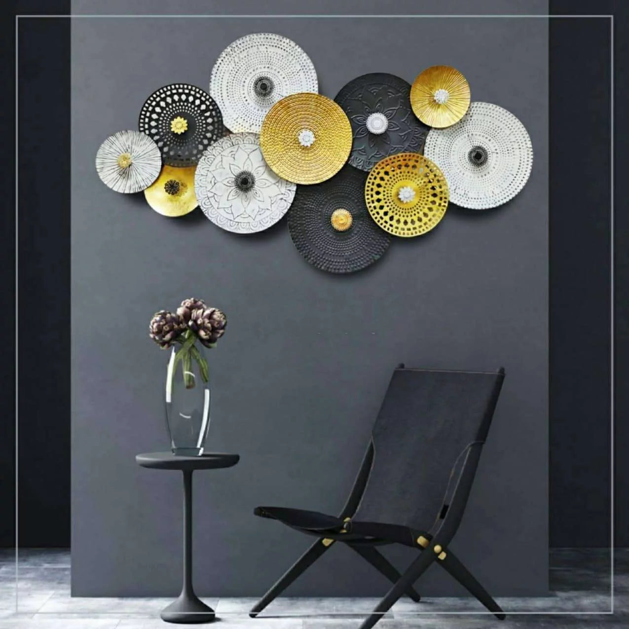 Multicolour Plates Wall Art