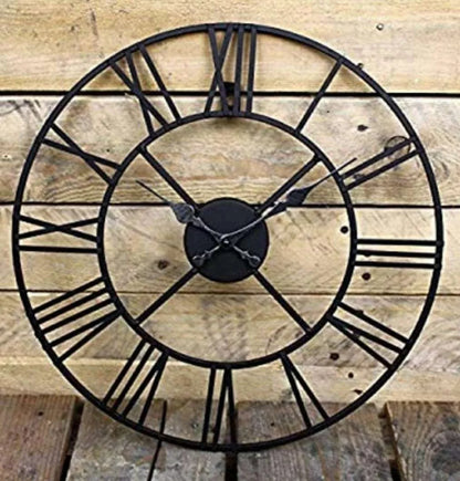 Roman Metallic Wall Clock