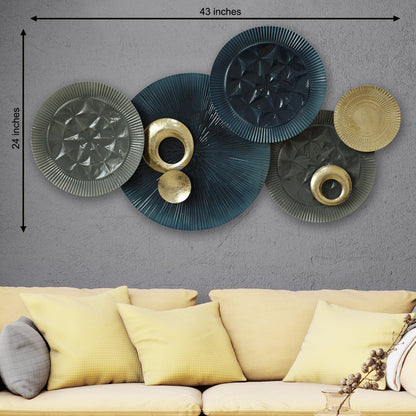 Renné Circular Discs Metal Wall Art