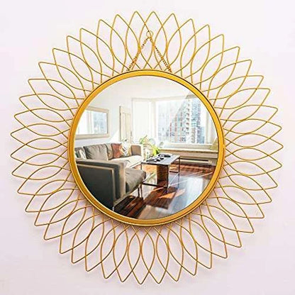 Sunflower Metal Wall Mirror