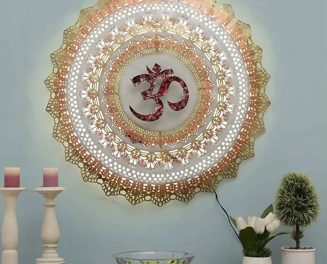 OM Wall Decor With LED