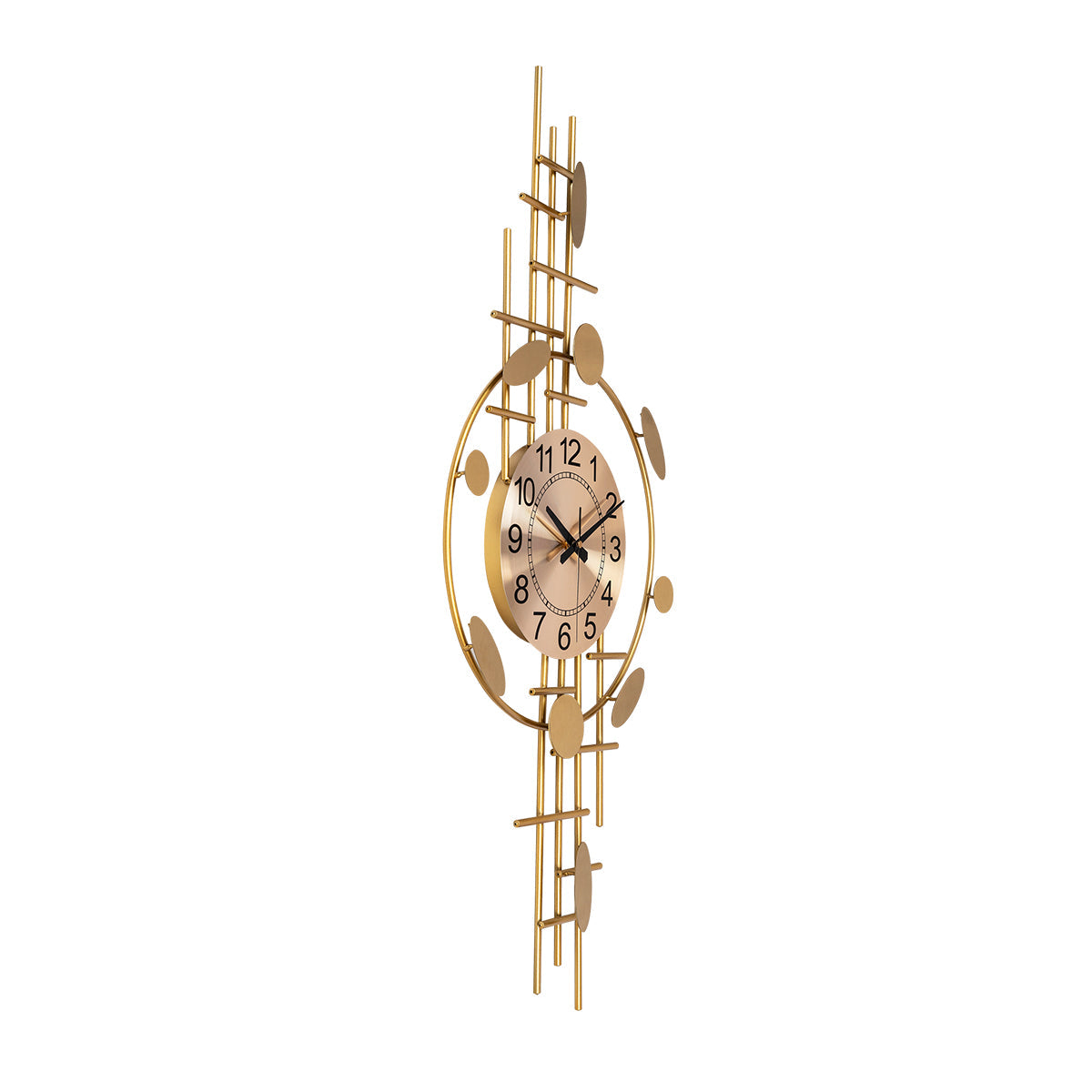 Golden Medley Metal Wall Clock