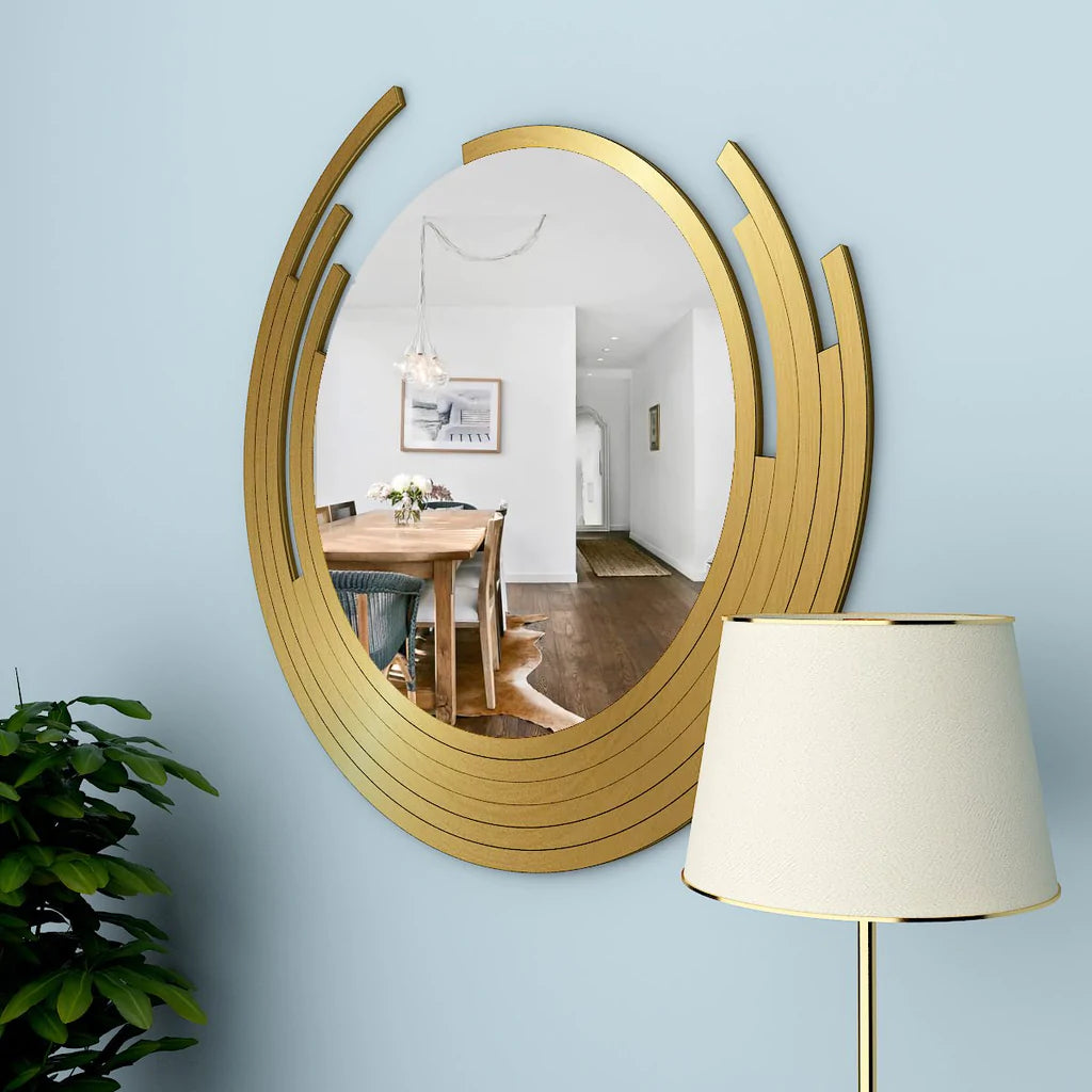 Intricate Designer Handcrafted Round Wall Mirror