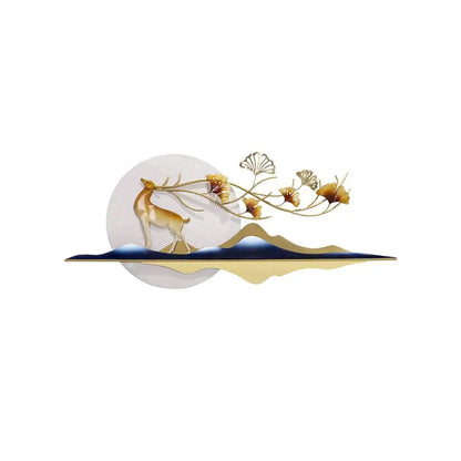 Designer Deer Metal Wall Decor
