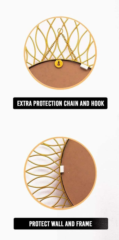 Sunflower Metal Wall Mirror