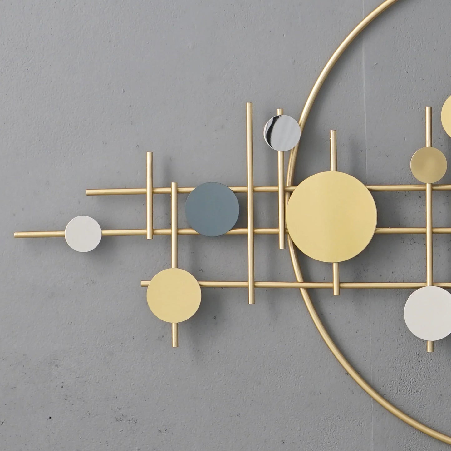 Teal Frame Large Metal Wall Art