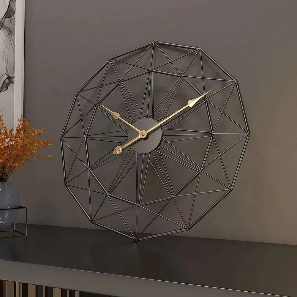 Modern Swiss Metal Wall Clock
