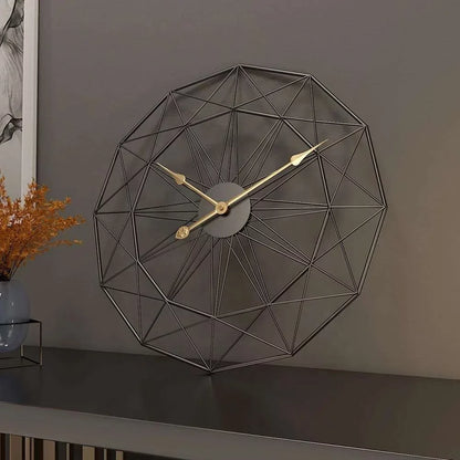 Modern Swiss Metal Wall Clock