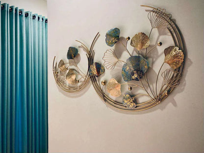 Crystal Half Moon Metal Wall Art