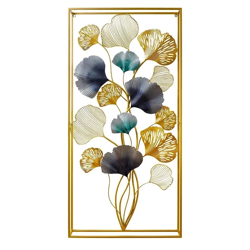 Floral Frame Metal Wall Art