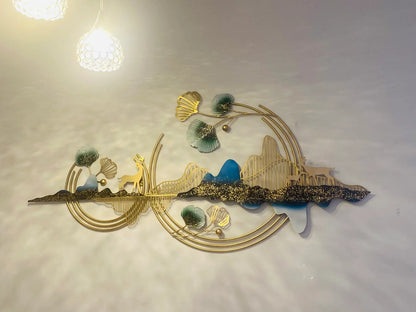 Ginko Leaf Metal Wall Art