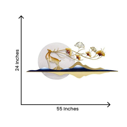 Designer Deer Metal Wall Decor