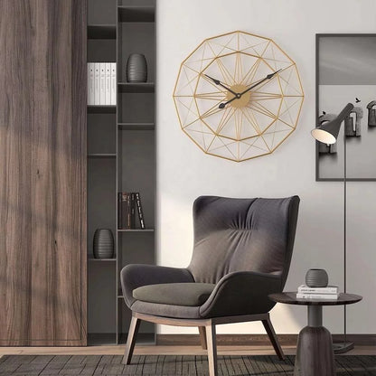 Modern Swiss Metal Wall Clock