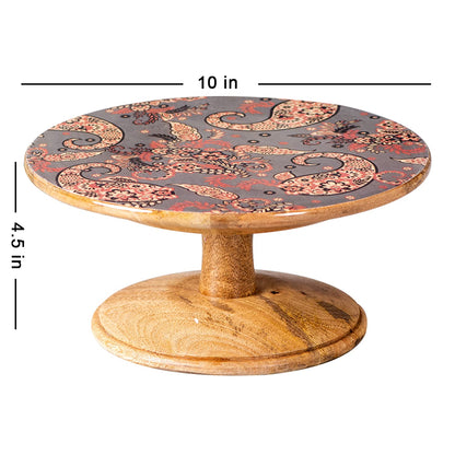 Cake stand for party | cake stand for cake cutting cup cake stand | Printed wooden dessert stand