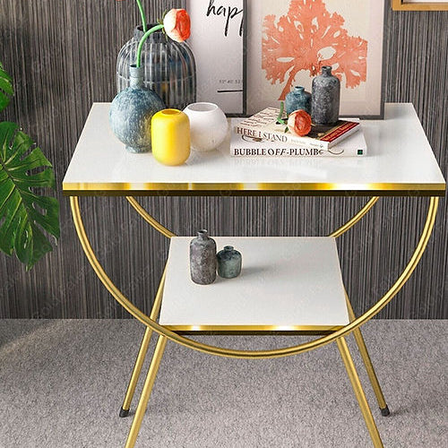 Galloy Gold Nightstand Side Table
