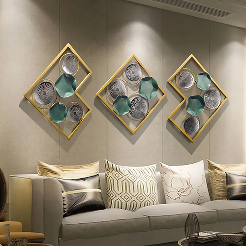 Galloy Lotus Leaves Wall Decor Metal Wall Art for Home Decor
