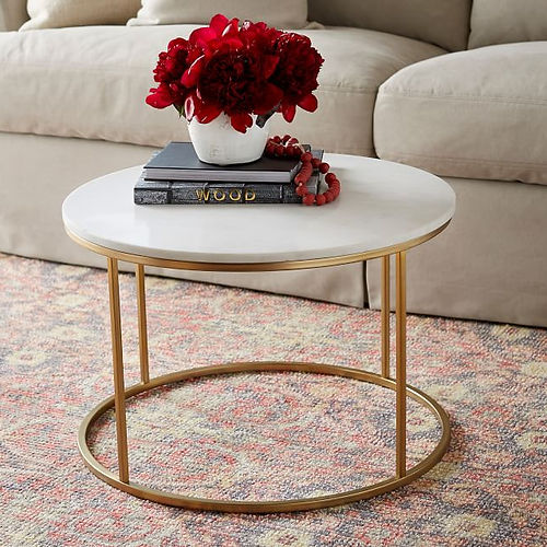 Galloy Round Marble coffee table