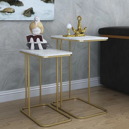 Galloy Elvis Gold Side Nesting Tables