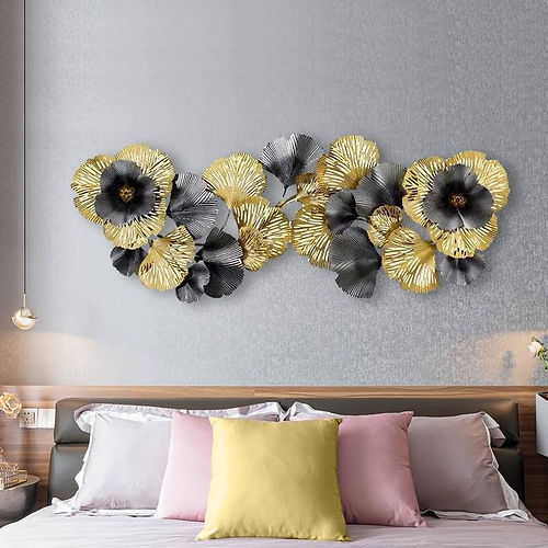 Galloy Black and Gold Wrought Iron Wall Art