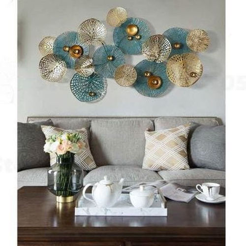 Galloy Creative Teal Metal Wall Art & Wall Decor