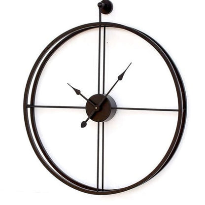 Galloy Black Round Wall clock