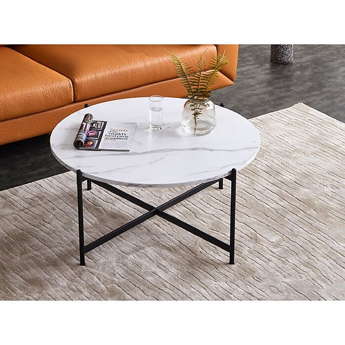 Galloy Black cross leg coffee table