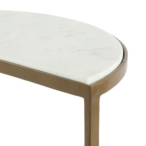 Galloy Marla Marble End Table