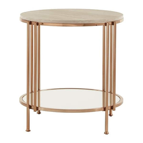 Galoy Amelia Round Marble Nesting Tables