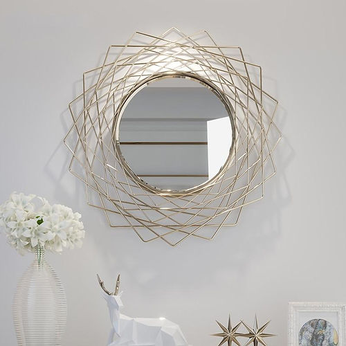 Galloy Geometric Wall Accent Mirror