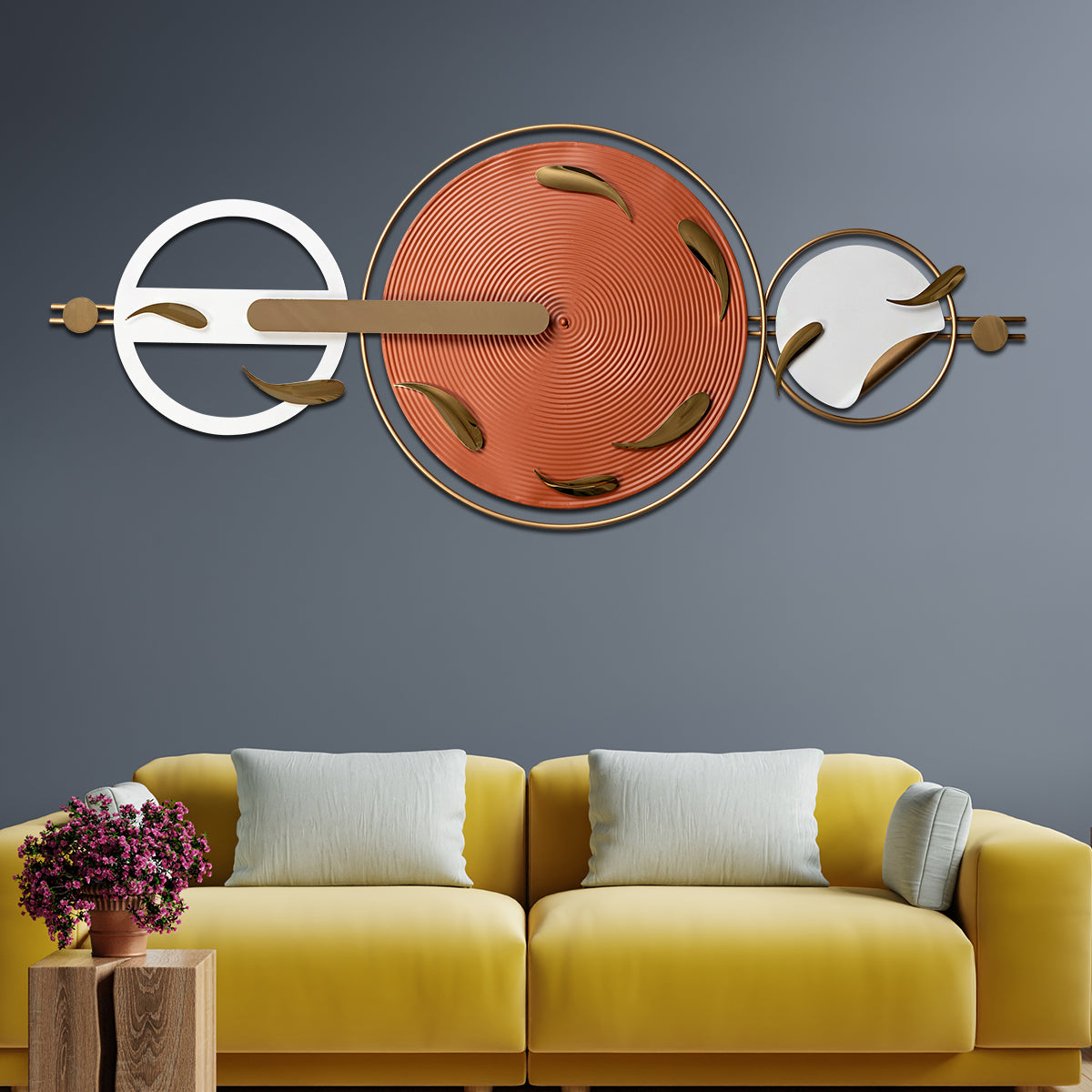 Tangerine Treasure Metal Art Panel