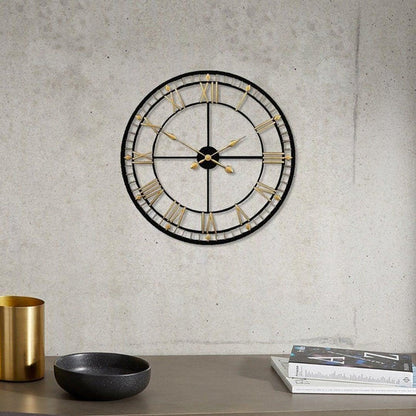 Black & Gold Designer Wall Clock