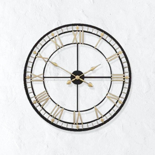 Black & Gold Designer Wall Clock