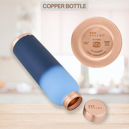 Galloy Copper Bottle – Deep Ocean Blue