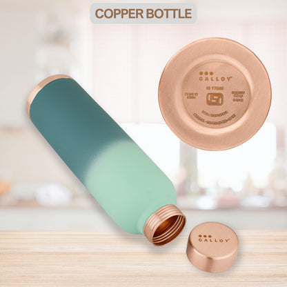 Galloy Copper Bottle – Teal Gradient