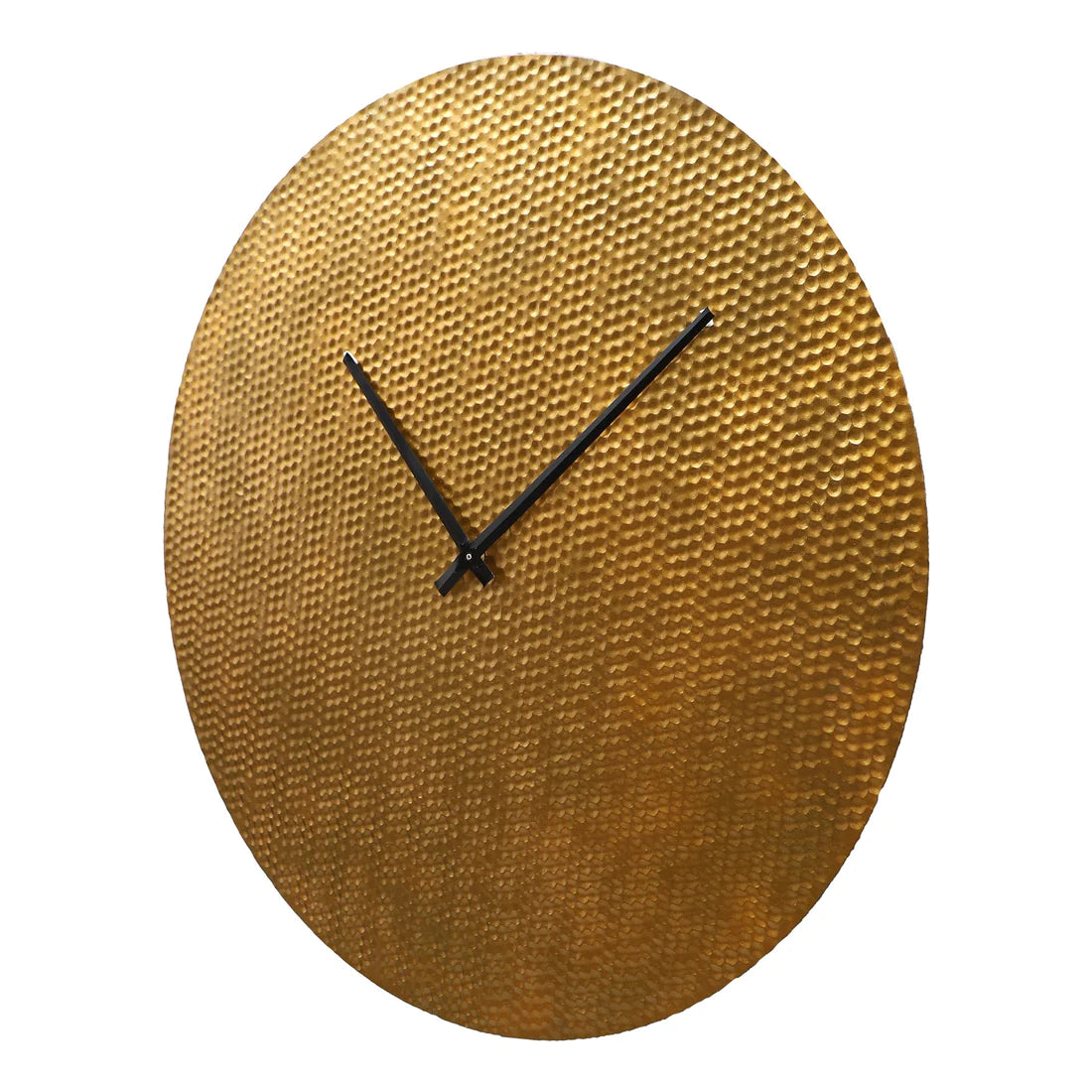 Golden Textured Designer Wall Clock