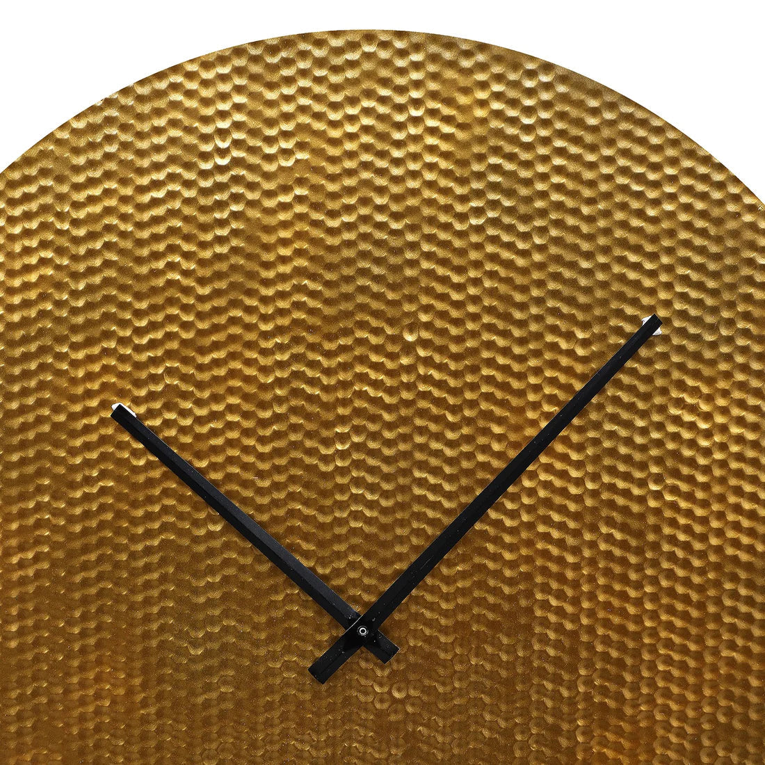 Golden Textured Designer Wall Clock