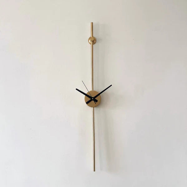 Minimal Slim Gold Wall Clock